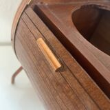 Vintage 1960s tobacco jar, snuffbox, barrel-shaped pipe/wine pot - 25 x 14 cm