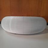 Table basse ronde Roche Bobois en métal filaire blanc