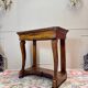 Console in flamed walnut from the louis philippe period, 19th century
