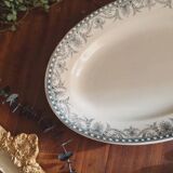 Large oval dish, ironstone