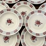Set of 10 L'Amandinoise soup plates