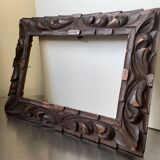 Antique handcarved frame   solid wood 30 cm x 22.5 cm