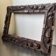 Antique handcarved frame   solid wood 30 cm x 22.5 cm