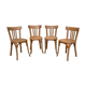 Suite de 4 chaises bistrot Baumann 1967