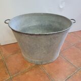 Old zinc basin 67cms in diameter