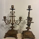 Paire de candélabres, chandeliers XIXe