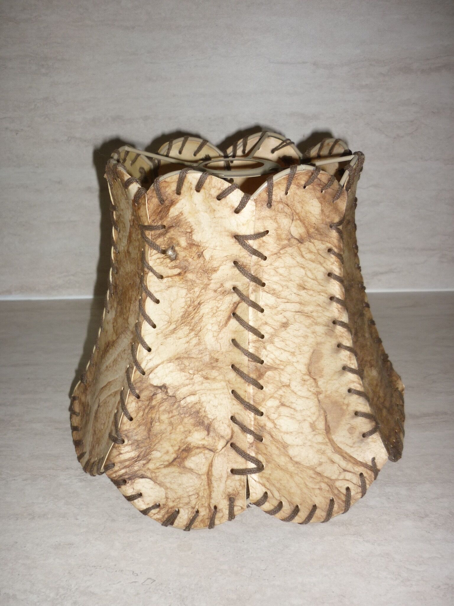 Goat skin lampshade