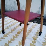 Side table on wheels