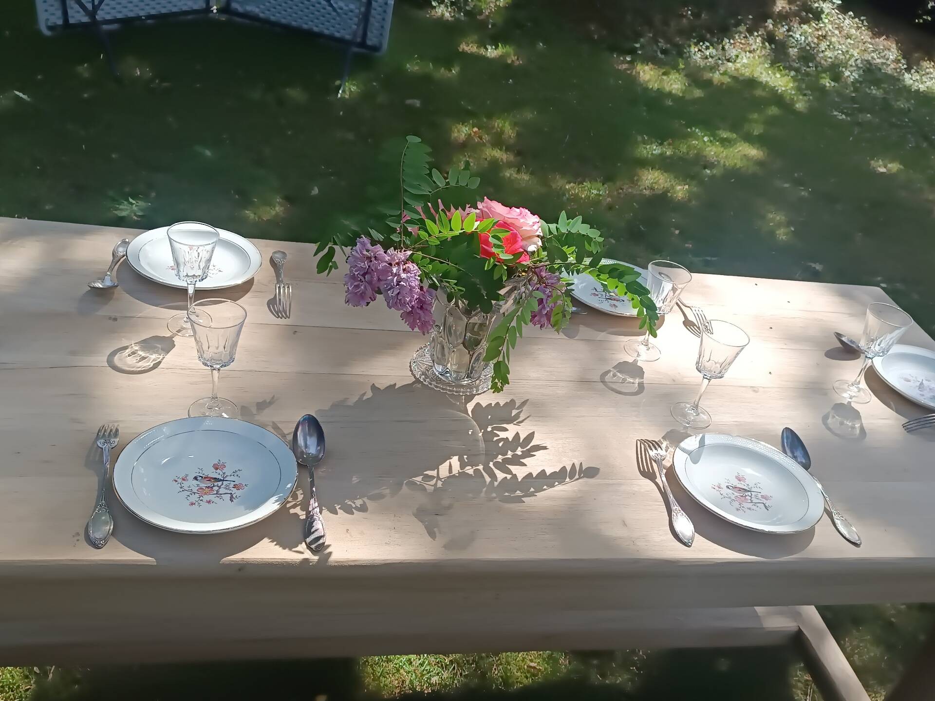 Renovated solid oak farmhouse table