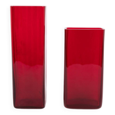 Paire de vases scandinaves par Monica Bratt pour Reijmyre, Suède, années 1950