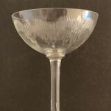 7 cut crystal champagne glasses