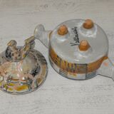 Ceramic pot with lid Joel Baudoin 50s Vallauris .