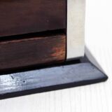 Art Deco cigar humidor and ashtray with drawer