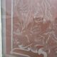 Engraved glass door, late 19th century.