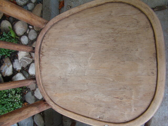 Lot of three old bistro chairs