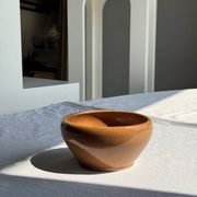 Moyen bol en grès Digoin Grès Pots France brun orange D17
