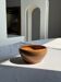 Medium stoneware bowl Digoin Grès Pots France brown orange D17