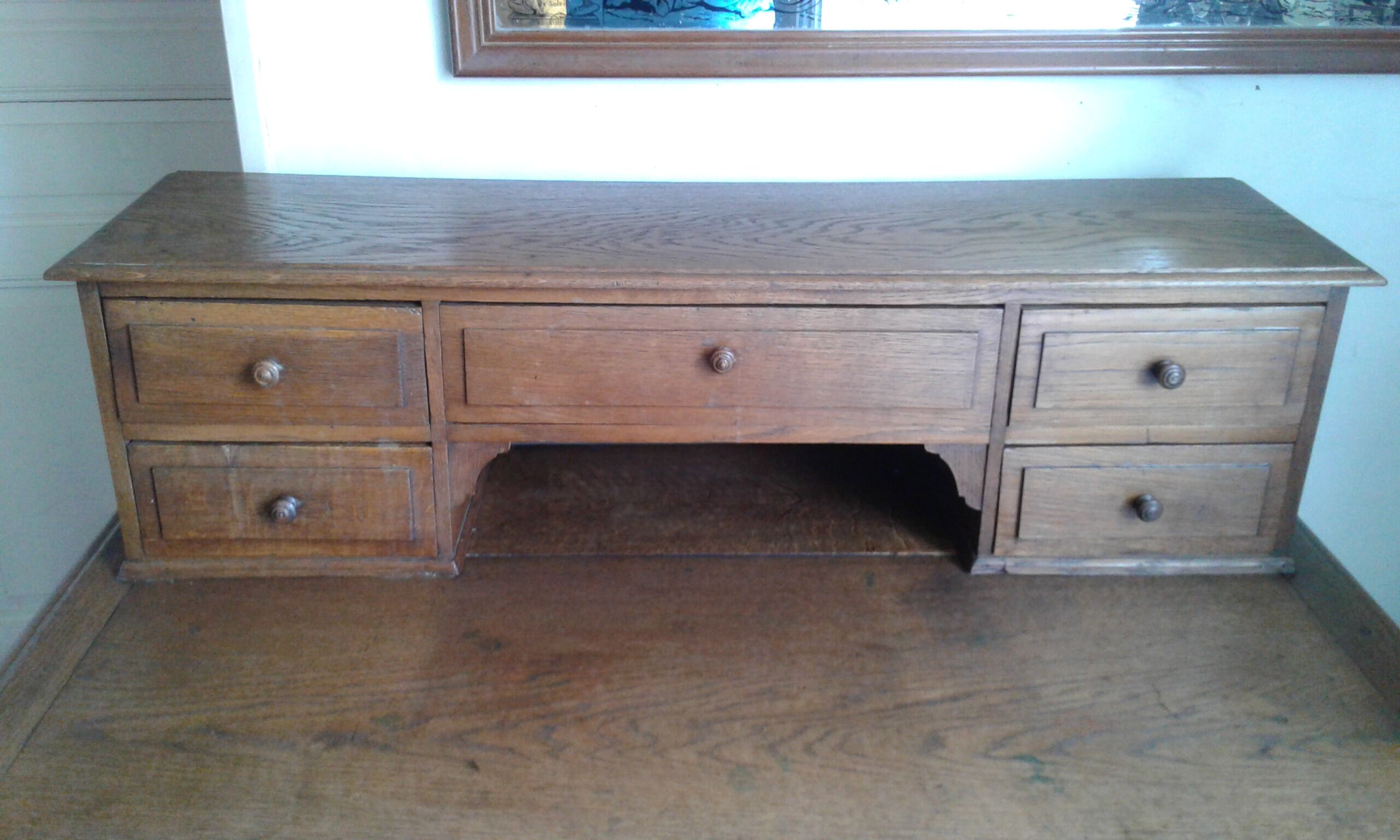 Oak desk from the 1950s