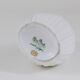 White porcelain vase with striped relief by Rosenthal, designed by Martin Freyer, Germany, 1960s.