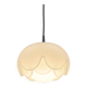 Suspension artichaut en verre opale par Peill & Putzler, 1974