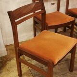 Set of 4 Danish Scandinavian chairs