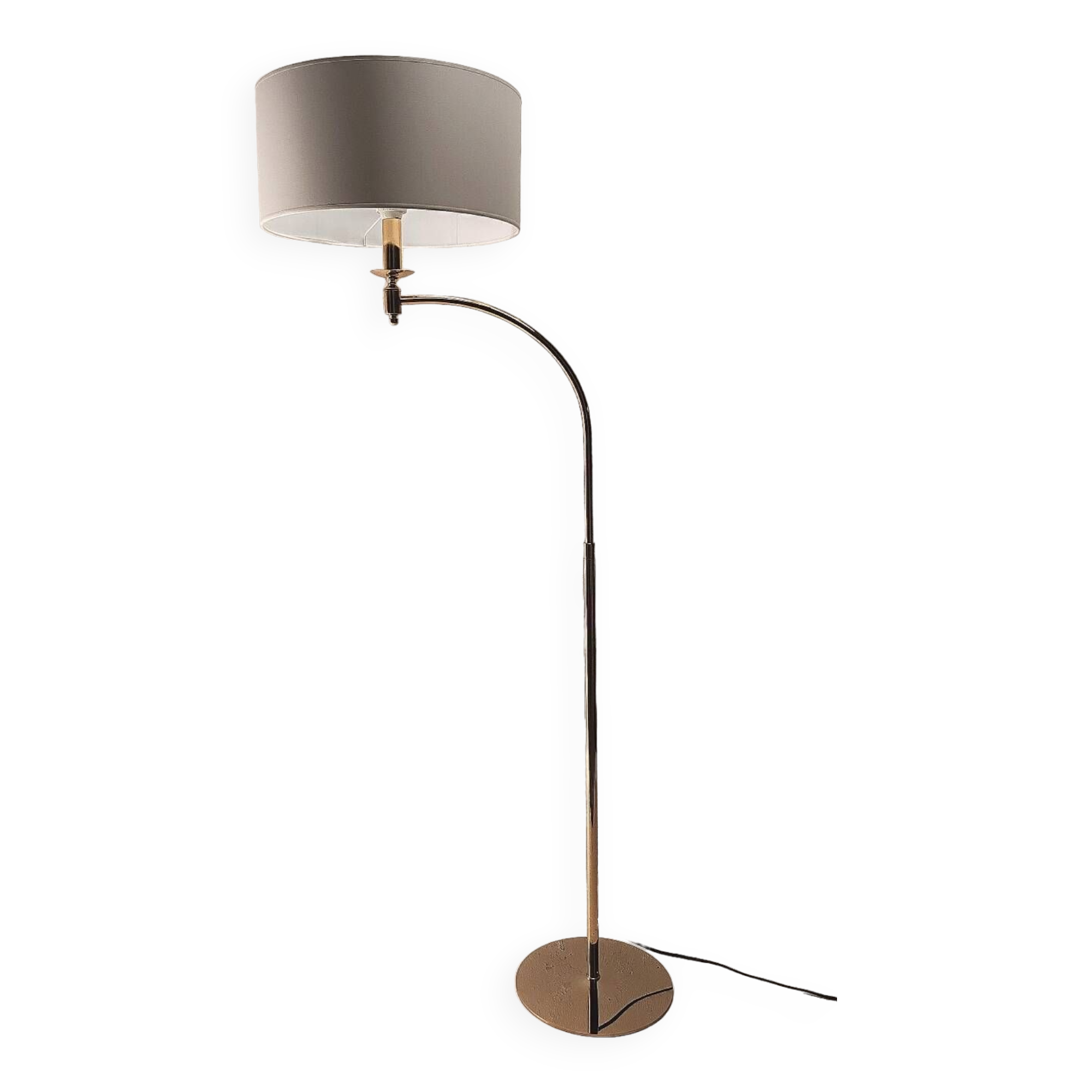 Lampadaire arc année 80 laiton doré