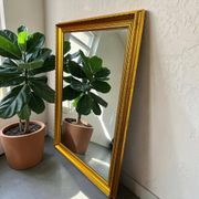 Vintage wall mirror "gold" in cut glass