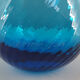 Blue blown glass vase from Venini