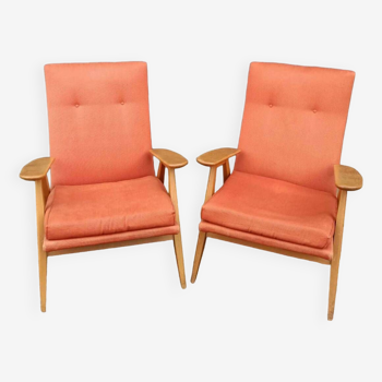 Pair of SK640 Pierre Guariche armchairs