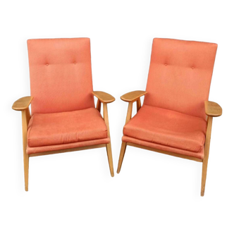 Pair of SK640 Pierre Guariche armchairs