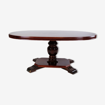 Oval Mahogany Coffee Table from Around the 1930s