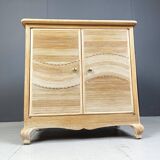 Vintage pencil reed cabinet, 1970s