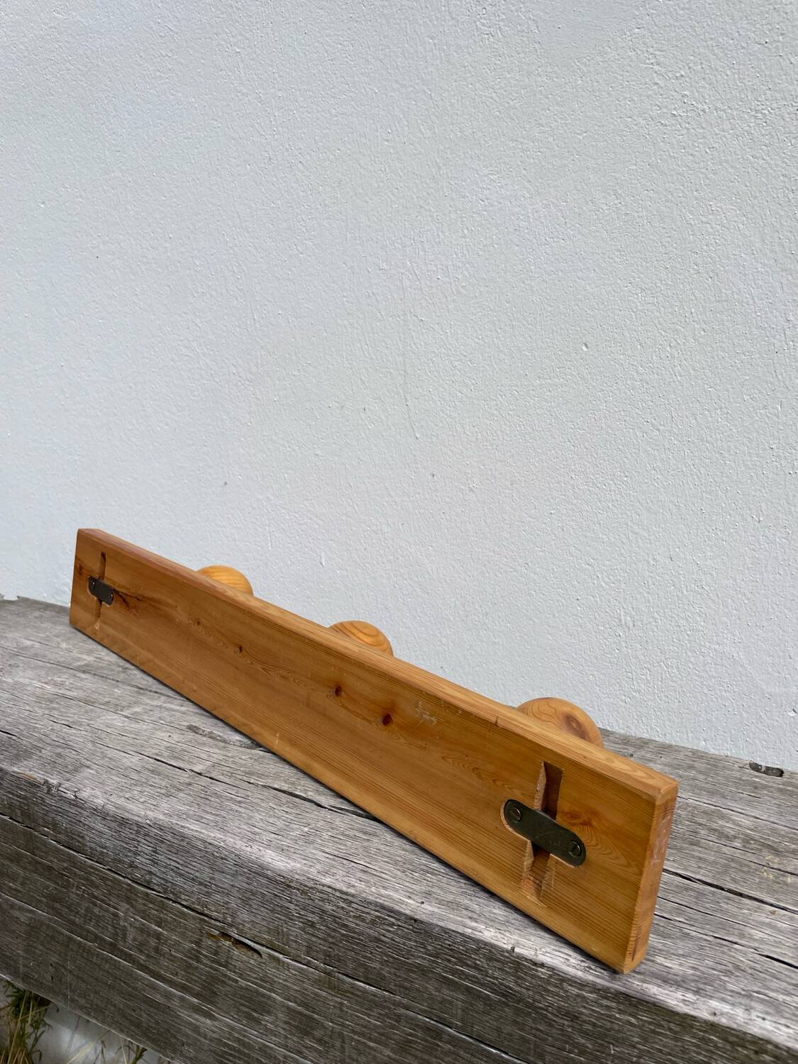 Maison Regain 1980 wooden wall coat rack