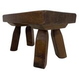 Vintage footstool stool minimalist brutalist