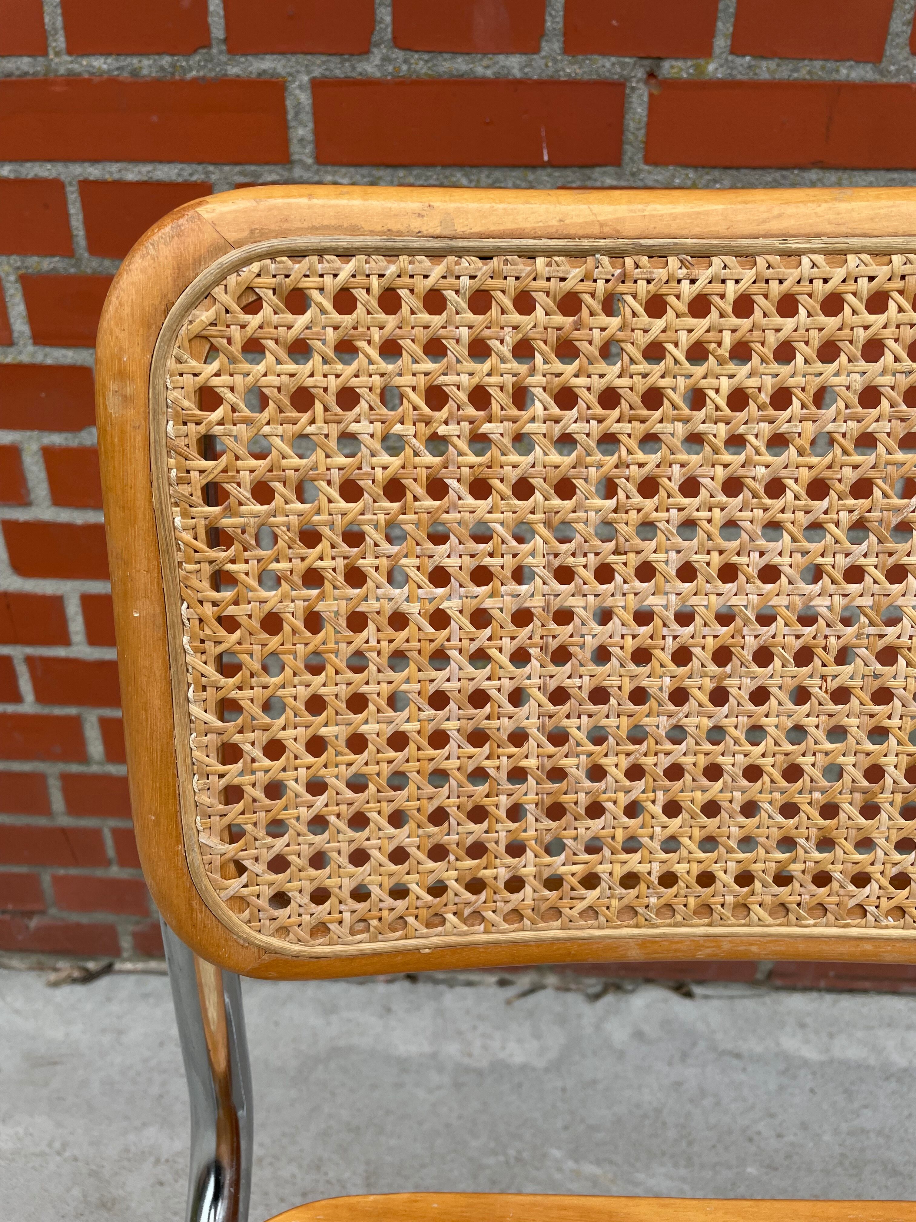 Cesca design chair b32 model in chrome