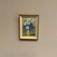 Mid-Century Oil on Panel “ Vase” by Sascher, Signed, Vintage & Framed 17 × 22cm