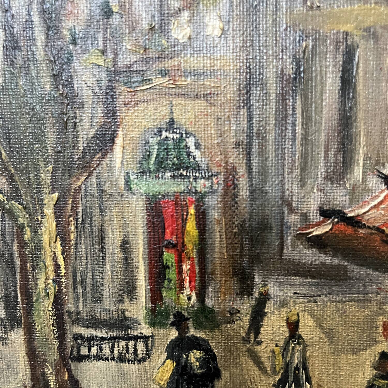 Tableau 1959 "The Flower Market of La Madeleine"