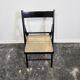 Chaise pliante noire des années 90