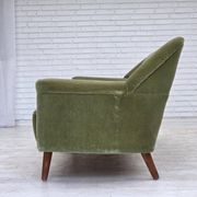 1970s, Danish by Kurt Østervig, 3-seater sofa, furniture velour, teak wood.