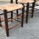 Swiss straw country chairs 1950
