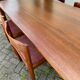 Table à manger en bois de teck avec 6 chaises vintage en palissandre