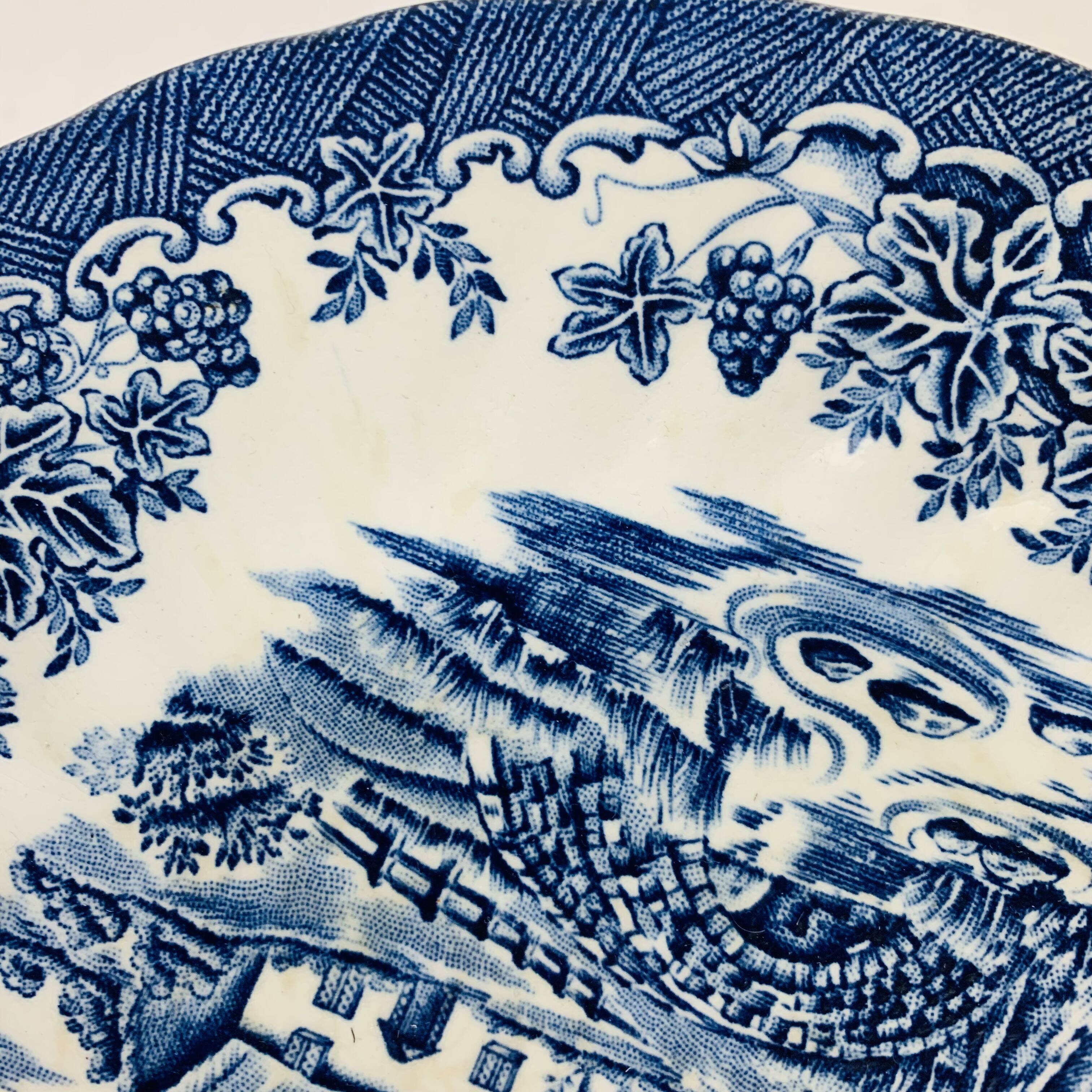 7 Myott The Brook English Ironstone Dessert Plates