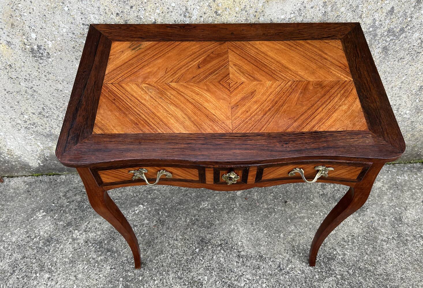 Louis XV style console table, late 19th century