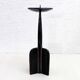 Brutalist metal candle holder