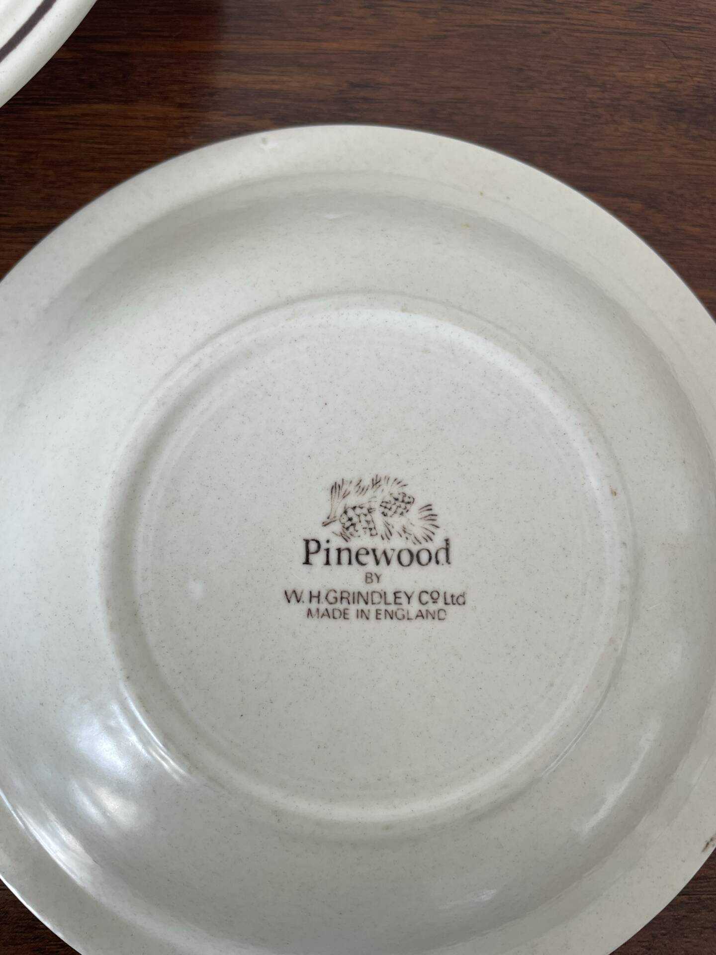 Set of 2 Grindley English ceramic plates.