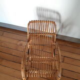 Child rocking chair in rattan