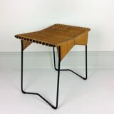 Vintage rattan and metal 1950