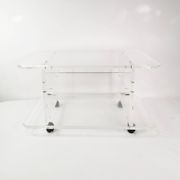 Plexiglass audio-TV cabinet, Italy, 1970s.