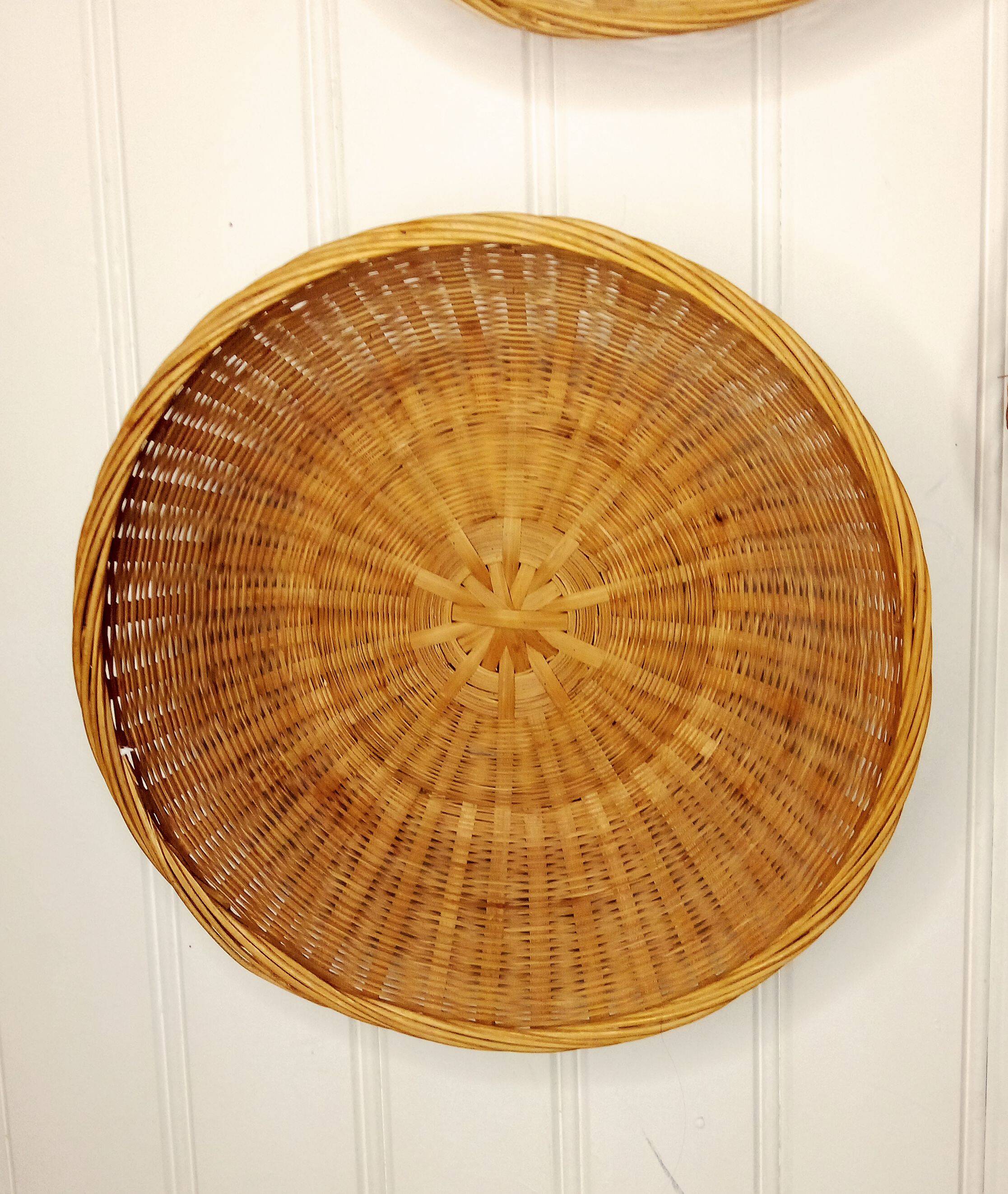 Corbeille osier vintage