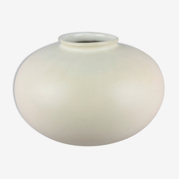 Vintage Carstens white ceramic vase 1960